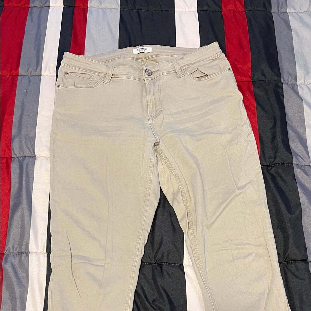 Kensie Cream Women Jeggings